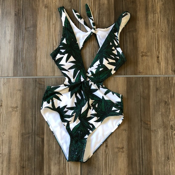 Zaful Other - Palm Leaf One Piece 🌴 (see sizing in description)